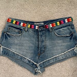 Free people denim shorts